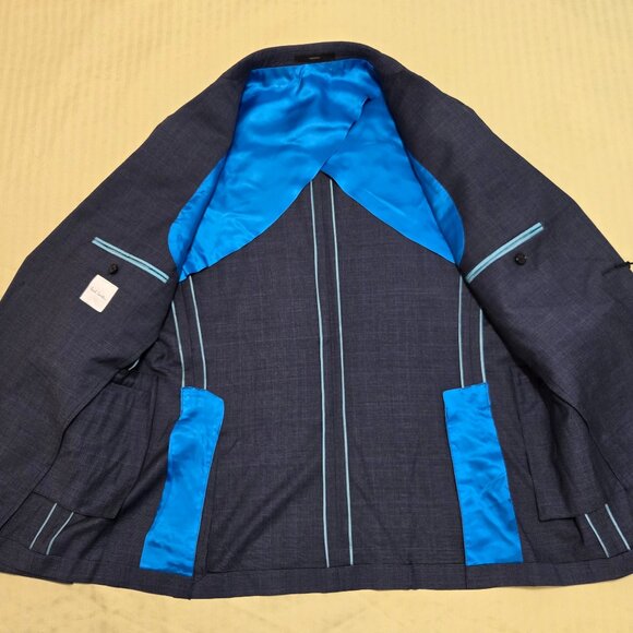 Paul Smith Italian Made 2 Button Single-Breasted Gents Pinstripe Suit - Picture 8 of 16